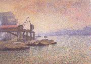 Georges Lemmen View of the Thames (nn02) USA oil painting artist